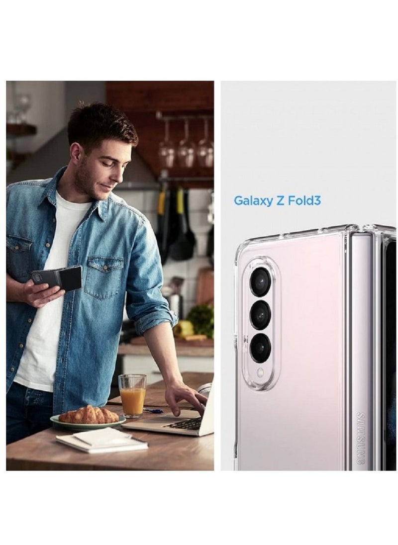 CATANES - Samsung Galaxy Z Flod 3 Clear Case Ultra Slim Shockproof Transparent TPU Cover - Image 1