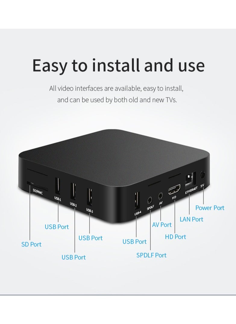 Generic Android 12 Smart TV Box RK3228A Quad Core 2.4G&5G Dual WiF Home Video Player 4K HD TV Media Player RAM 1GB ROM 8GB  - Image 1