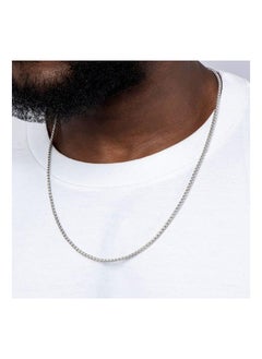 Generic Haevsiwa 2mm Sterling Silver Round Box Chain for Men Women 925 Lobster Clasp Necklace Chains Made In Italy 18-26 Inches  - Image 4