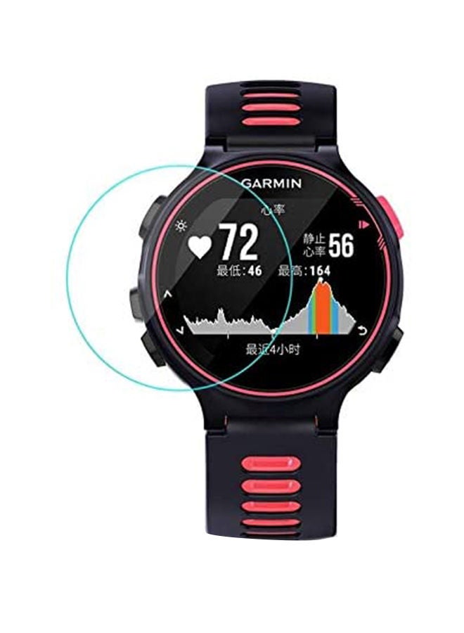 NIBEMINENT 3-Piece Tempered Glass Sceen Protector For GarminForerunner 645 1.2inch Clear  - Image 1
