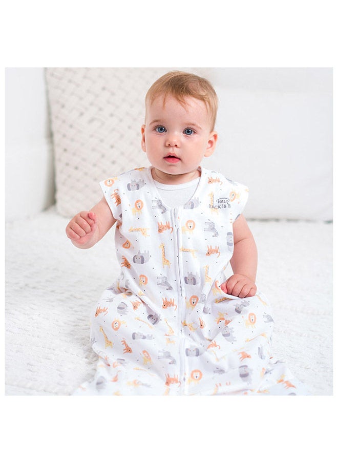 Halo - Baby Sleeping Bag, 0.5 Tog Sleepsack, 100% Cotton, Sunshine Rainbows Sleeping Sack For Newborn Babies, Easy Zip Access Nappy Change, Lullaby Trust Partners, Unisex, Boys And Girls, 6 - 18 Months - Image 1