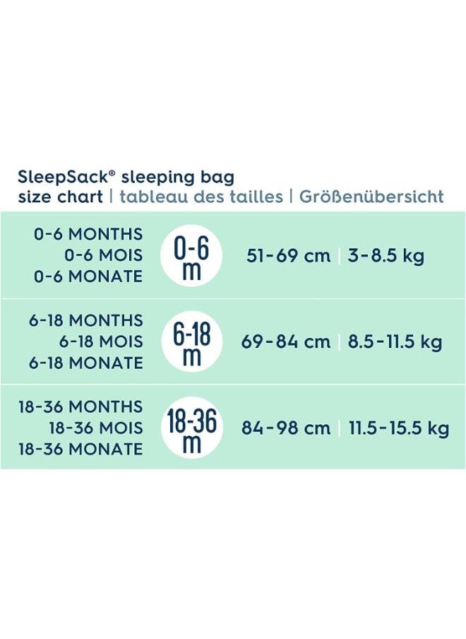 Halo - Baby Sleeping Bag, 0.5 Tog Sleepsack, 100% Cotton, Sunshine Rainbows Sleeping Sack For Newborn Babies, Easy Zip Access Nappy Change, Lullaby Trust Partners, Unisex, Boys And Girls, 6 - 18 Months - Image 1