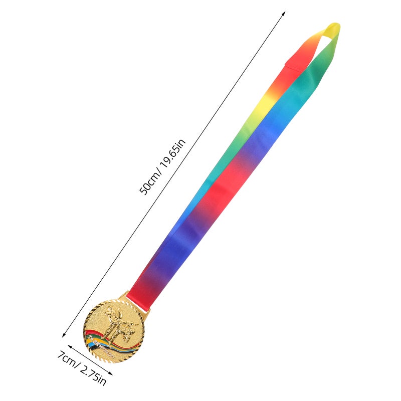 First Place Prize Medal for Taekwondo Competition with Vibrant Neck Ribbon - Image 2