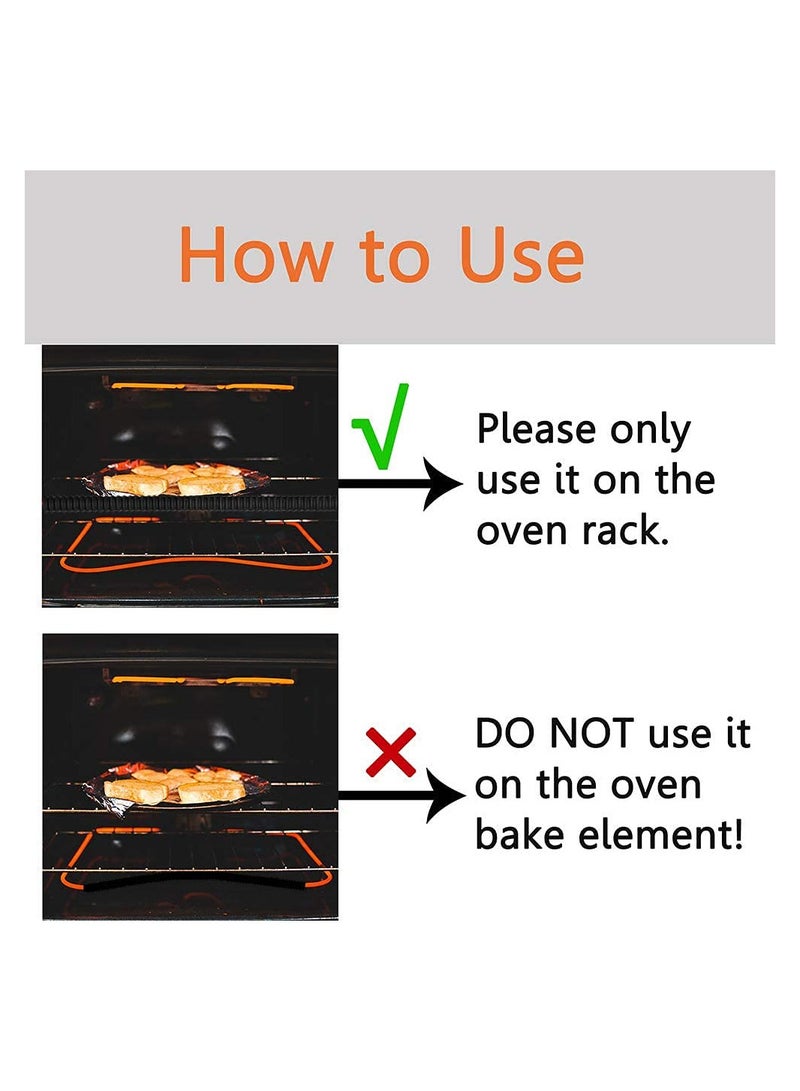 KASTWAVE Oven Rack Shields, 4 Pack Heat Resistant Silicone Oven Rack Cover 14 Inches Long Oven Rack Edge Protector, Protect Against Burns and Scars Protector Hot Strip (Black)  - Image 3
