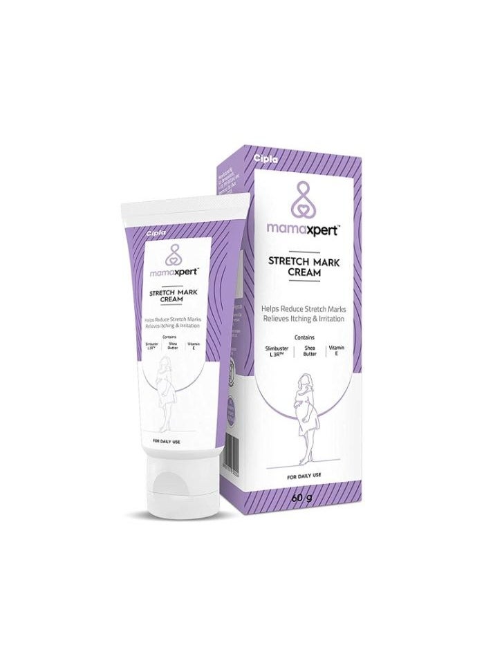 Mamaxpert Stretch Mark Cream (60g) | Reduces Stretch Marks & Scars | Moisturizes and Smoothens Skin | Fast-Absorbing and Firming Formula for Pregnancy & Weight Loss - pzsku/Z0462BA842C182D3B5A28Z/45/_/1732533160/c90ab950-2092-4c91-8880-294d8072ecd0