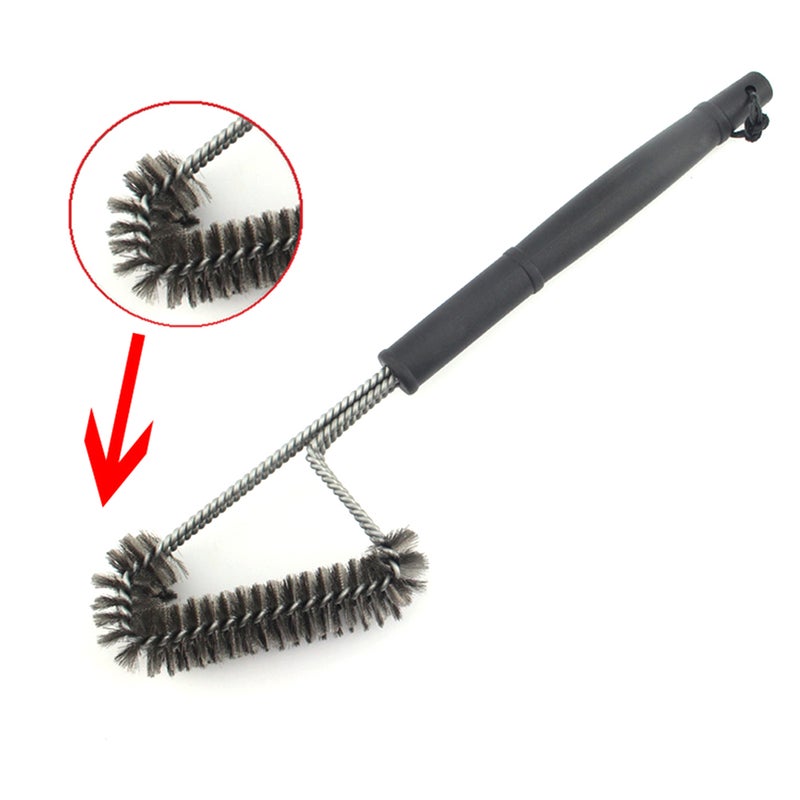 BBQ Grill Brush Barbecue Grill Grate Cleaner Stainless Steel Wire Brush - Image 5