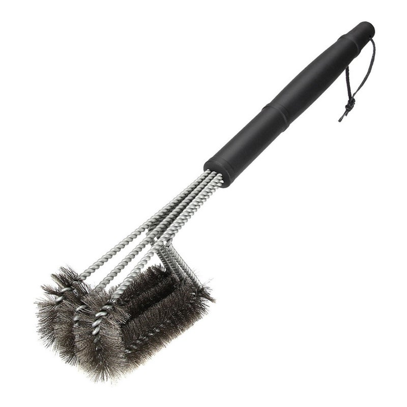 BBQ Grill Brush Barbecue Grill Grate Cleaner Stainless Steel Wire Brush - Image 1