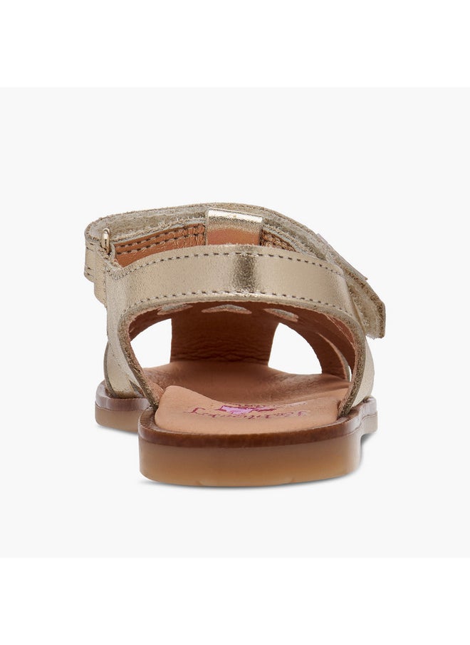Pablosky Girls' Embellished Sandals with Hook and Loop Closure  - Image 4