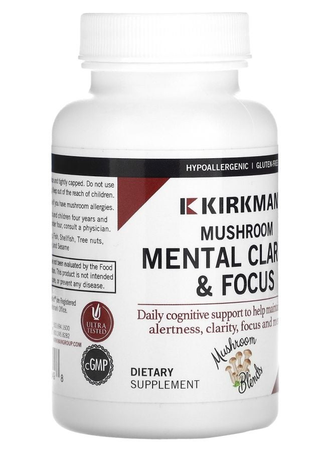 Kirkman Labs Mushroom Mental Clarity & Focus 60 Capsules - Image 2