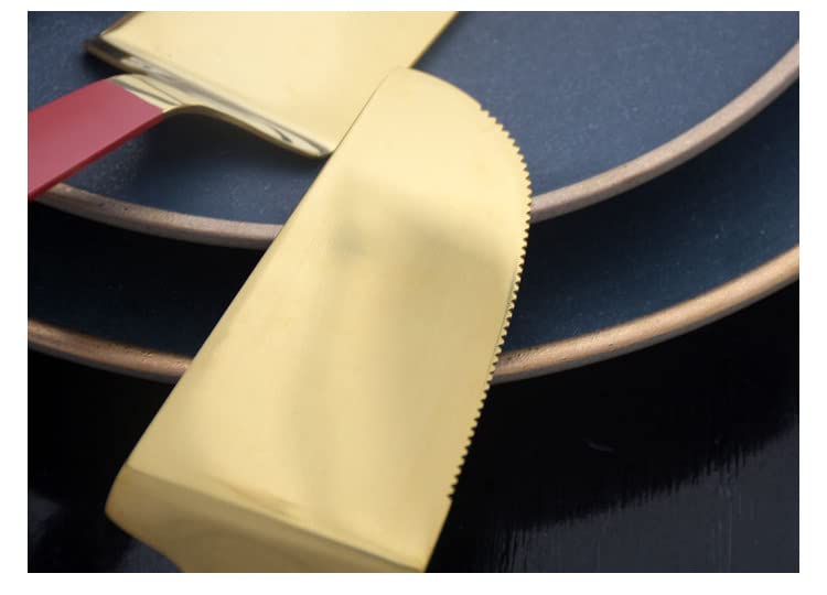 HARI® Cake Server, Pie Cutter, Professional Pie Server Spatula, Cake Cutter for Cake, Pizza, Dessert, Pie (Red) - Image 4