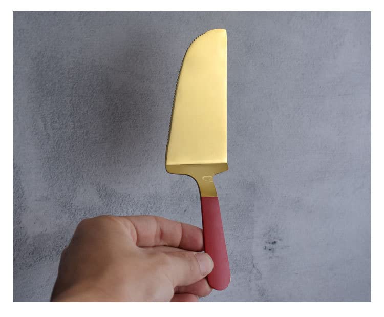 HARI® Cake Server, Pie Cutter, Professional Pie Server Spatula, Cake Cutter for Cake, Pizza, Dessert, Pie (Red) - Image 3