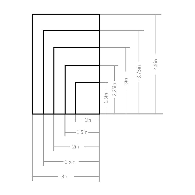 TOSPARTY 10PCS Rectangle Cookie Cutter Square Cookie Mold Stainless Steel Rectangle Biscuit Molds Square Pastry Molds Fondant Cake Cookie Cutter Set 1 Inch Depth - Image 2