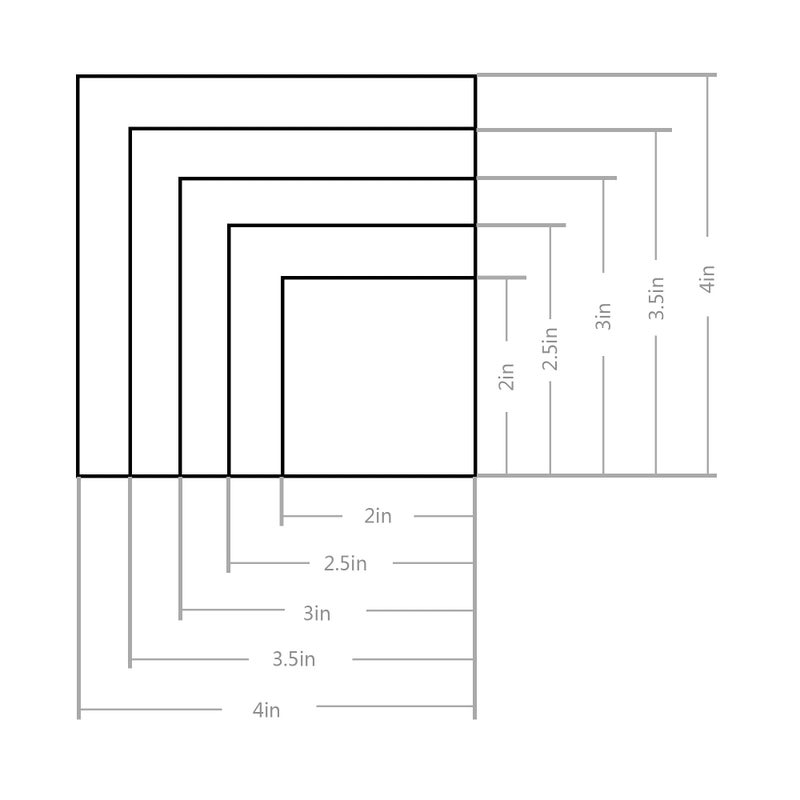 TOSPARTY 10PCS Rectangle Cookie Cutter Square Cookie Mold Stainless Steel Rectangle Biscuit Molds Square Pastry Molds Fondant Cake Cookie Cutter Set 1 Inch Depth - Image 3