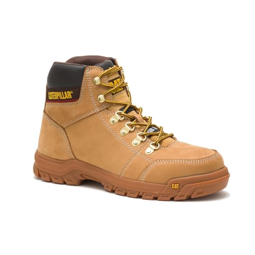 Cat Footwear Men's Outline St Work Boot, Honey, 9 - Image 3