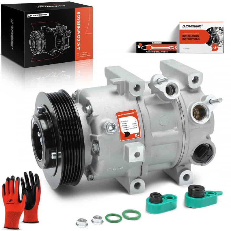A-Premium APremium Air Conditioner AC Compressor with Clutch Compatible with Hyundai Azera 20122017 Kia Cadenza 20142016