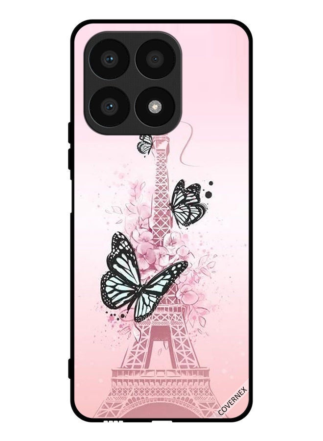 Covernex Protective Case Cover For Honor X8a Butterflies On Eiffel Tower - Image 1