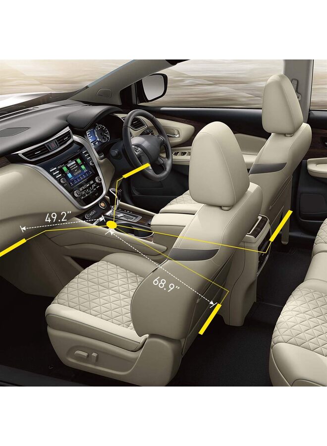 4 قطع، 48 مصباح ليد، USB، تيار مستمر 5 فولت، متعدد الألوان، شريط إضاءة للسيارة، إضاءة تحت لوحة القيادة، مع خاصية تنشيط الصوت وجهاز تحكم عن بعد لاسلكي. - Image 5