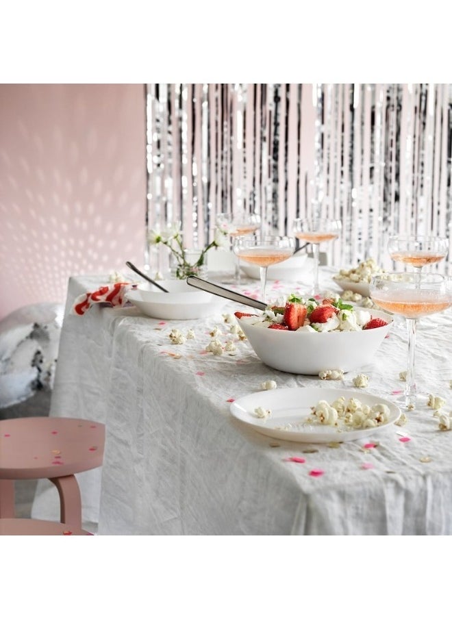 OFTAST Set of 12 French tempered glass plates, consisting of 6 deep plates (20 cm) and 6 side plates (19 cm).  - Image 5