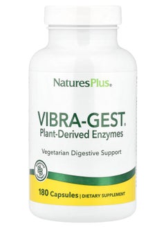 NaturesPlus Vibra-Gest® Plant-Derived Enzymes 180 Capsules 