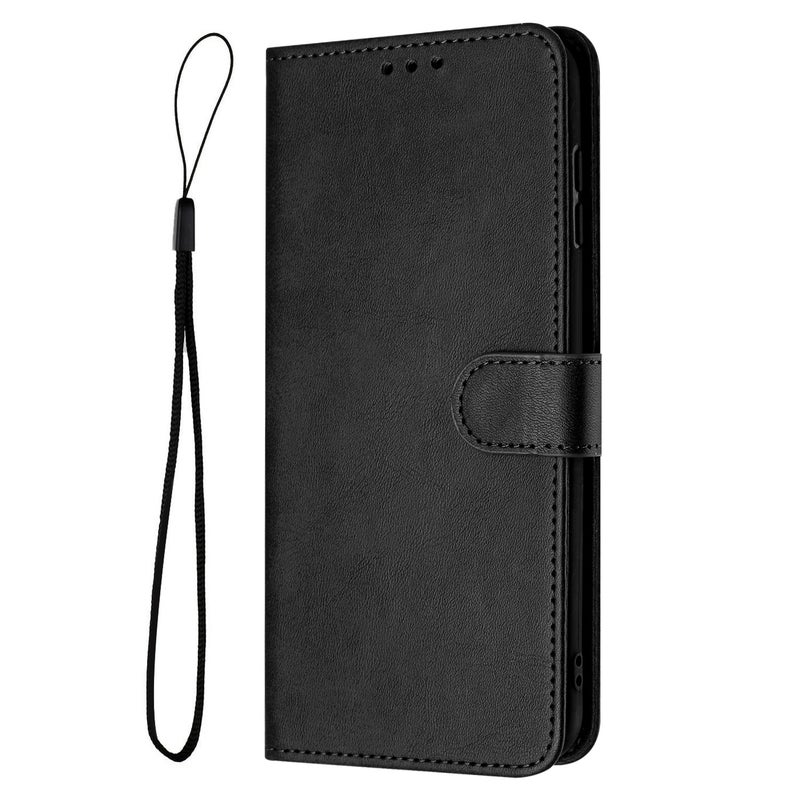 HuHa Protective Cover For Nothing Phone 2a / 2a Plus Solid Calf Texture Flip Leather Phone Case(Black) - Image 2