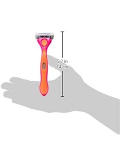 Quattro For Women 4 Blade Razor For Women-Enriched With Papaya & Pearl-Long Lasting Smooth Shave-Pivoting Head-High Precision-Comfort Rubber Grip Handle-1 Razor With 2 Cartridges - pzsku/Z04635C08A49AA4E8840AZ/45/_/1672988439/fd73c15c-03b7-4b3e-b57b-429e14999eda