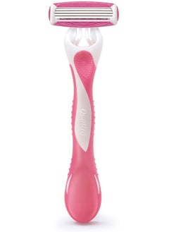 Quattro For Women 4 Blade Razor For Women-Enriched With Papaya & Pearl-Long Lasting Smooth Shave-Pivoting Head-High Precision-Comfort Rubber Grip Handle-1 Razor With 2 Cartridges - pzsku/Z04635C08A49AA4E8840AZ/45/_/1726900260/108586a8-d56c-4207-9df0-80523718a71e