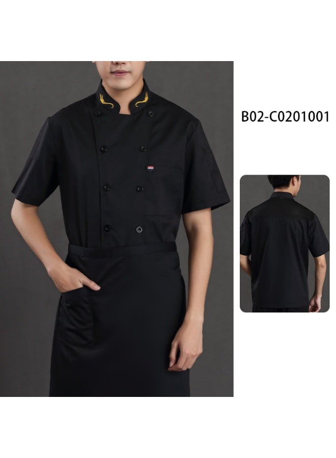 NIBEMINENT High-End  Chef Overalls Kitchen Kitchen Canteen Restaurant Restaurant Work Wear Men's and Women's Catering Autu  - Image 1