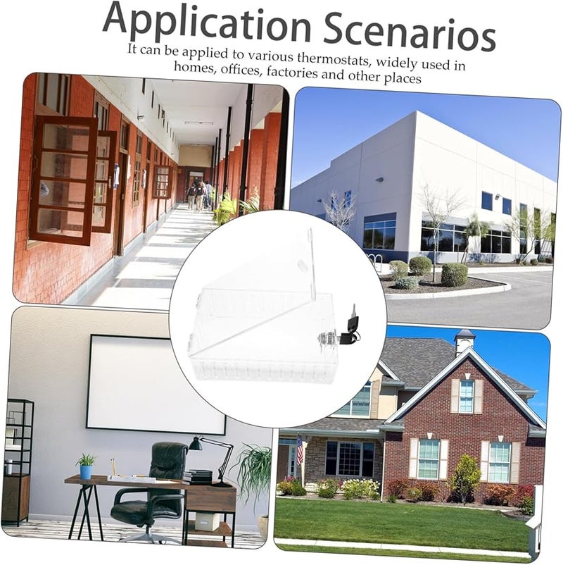 Thermostat Lock Box With Keyed Access Transparent Cover For Protection And Visibility - Image 5