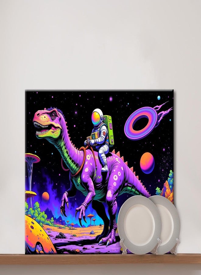 Aihonmin Purple Dinosaur Paint by Number for Adults Beginner,Extraterrestrial Organisms DIY Acrylic Watercolor Painting by Numbers for Beginners 16x20 inch Painting Craft On Canvas Home Decor(without frame) - Image 3
