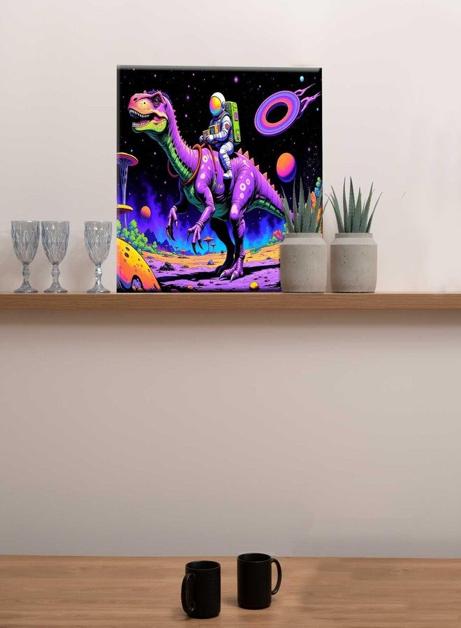 Aihonmin Purple Dinosaur Paint by Number for Adults Beginner,Extraterrestrial Organisms DIY Acrylic Watercolor Painting by Numbers for Beginners 16x20 inch Painting Craft On Canvas Home Decor(without frame) - Image 4