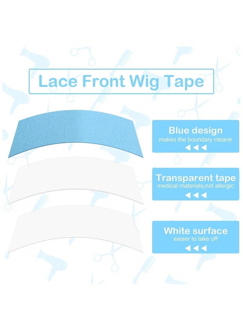36-Piece Double Sided Lace Wigs Adhesive Tape Set blue 2.2X7.6cm - Image 4