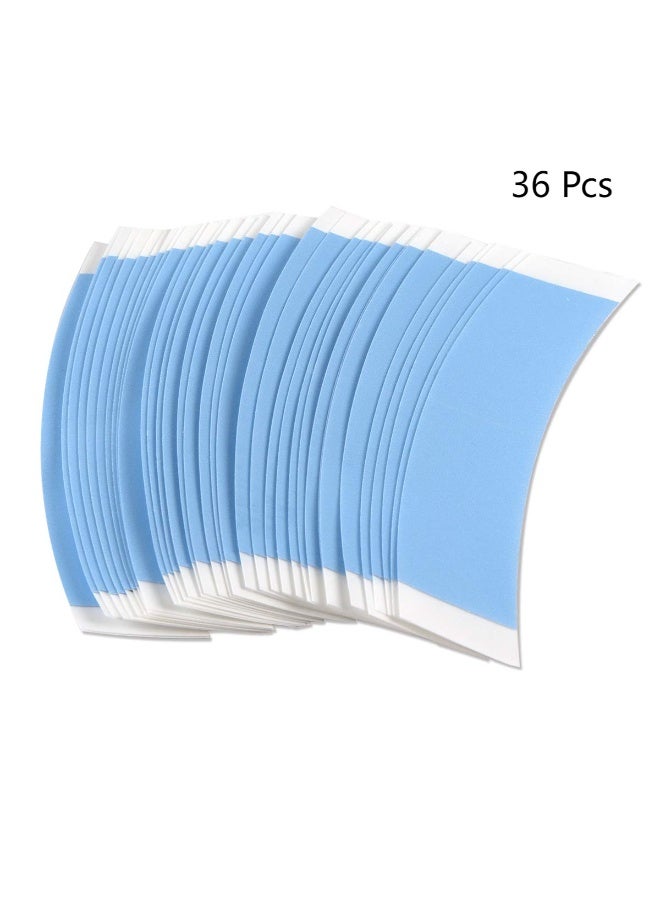36-Piece Double Sided Lace Wigs Adhesive Tape Set blue 2.2X7.6cm - Image 1
