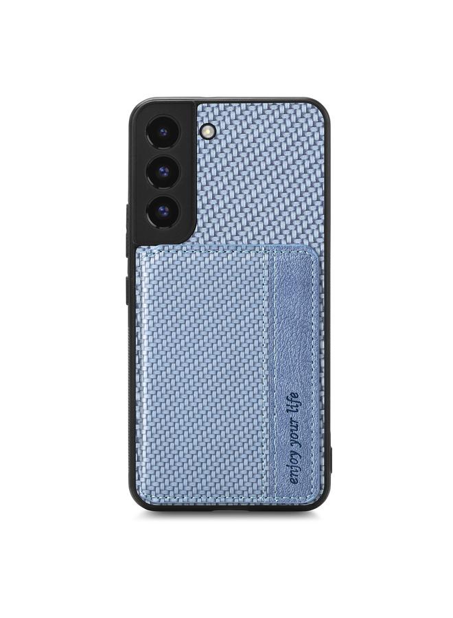 اس-توب جراب لهاتف Samsung Galaxy S22+ 5G مصنوع من ألياف الكربون وحقيبة محفظة مغناطيسية وحافظة هاتف - Image 2