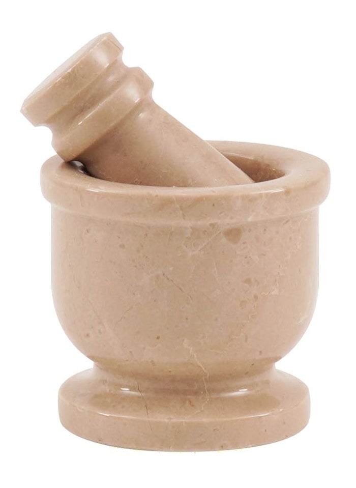 RADICALn Radicaln Marble Mortar and Pestle Set Verona 2.5" Inches Handmade Spice Grinder for Kitchen Herb Grinder Bowl & Garlic Crusher for Kitchen Accessories  - Image 1