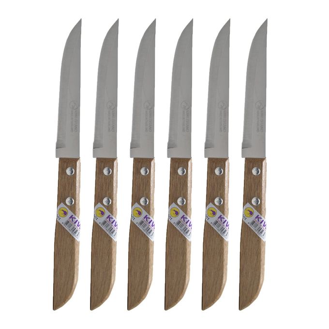 Kiwi Thai Kitchen Steak Knives Stainless Steel Knives Kiwi 501 6 Pcs per Set - Image 1