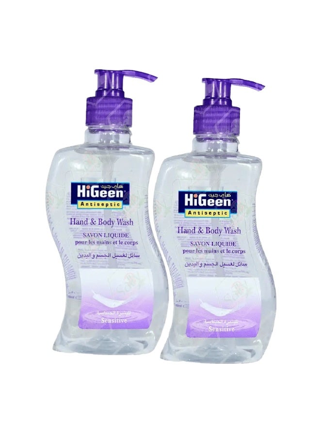 higeen Two Pieces of Antiseptic Hand & Body Wash Savon Liquide 300Ml - Image 1