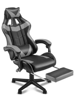 Chulovs Gaming Chair with Footrest Computer Chair Deak Chair High Back Racing Style Office Chair with Headrest Lumbar Support Adjustable Office Chair  - Image 1