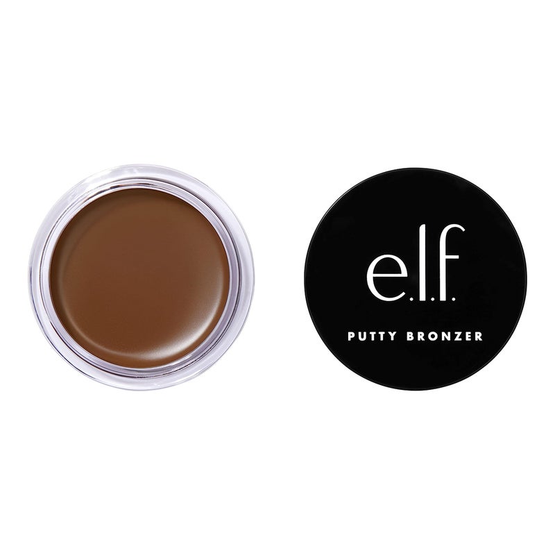 elf Putty Bronzer Creamy  Highly Pigmented Formula Creates a LongLasting Bronzed Glow Infused with Argan Oil  Vitamin E Sun Kissed 035 Oz