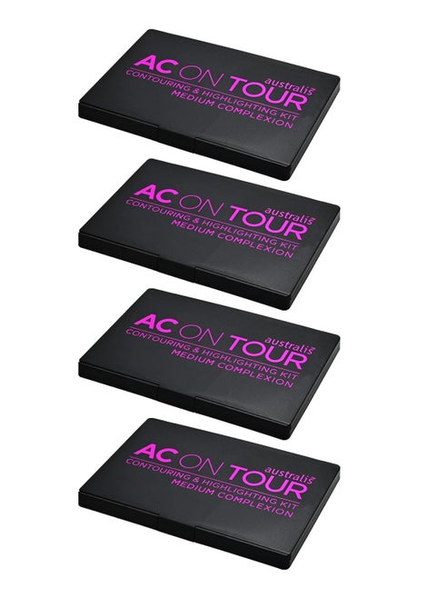 Pack Of 4- AC On Tour Contour Highlight Palette Medium Complexion