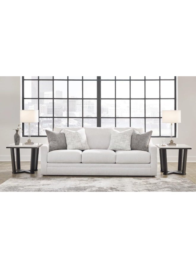 Comfynest Comfynest Contemporary 3-Seater Leather Sofa Set – Premium Comfort & Elegant Design for Modern Living Rooms (White) - Image 1