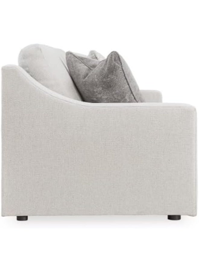 Comfynest Comfynest Contemporary 3-Seater Leather Sofa Set – Premium Comfort & Elegant Design for Modern Living Rooms (White) - Image 3