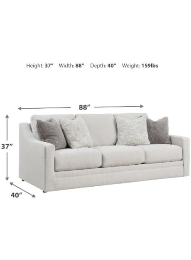 Comfynest Comfynest Contemporary 3-Seater Leather Sofa Set – Premium Comfort & Elegant Design for Modern Living Rooms (White) - Image 2