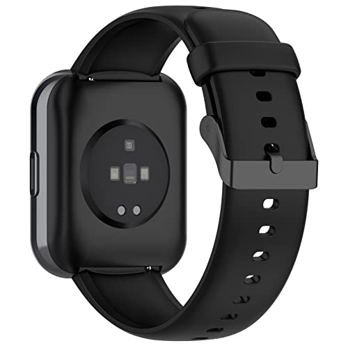 Disscool Replacement Wrist Bands Compatible with Realme watch 3/2/2 Pro, Adjustable Soft Silicone Wrist Strap with Quick Release Compatible with Realme watch S(Black) - Image 4