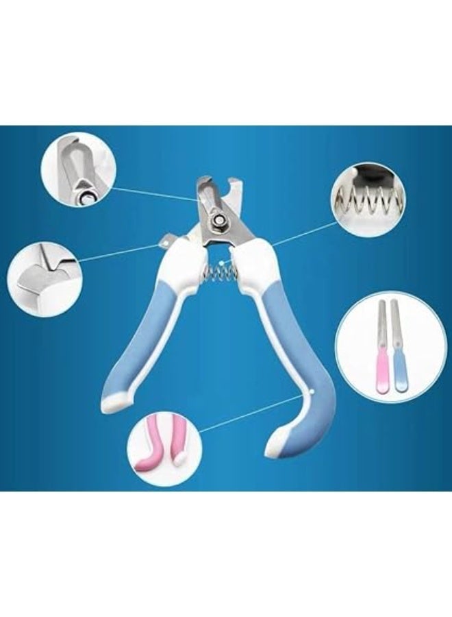 Nail Clipper for Dogs and Cats, Dog Nail Trimmer with Nail File, Stainless Steel Nail Clipper, Dogs and Cats Nail Clippers with Safety Guard - Image 3