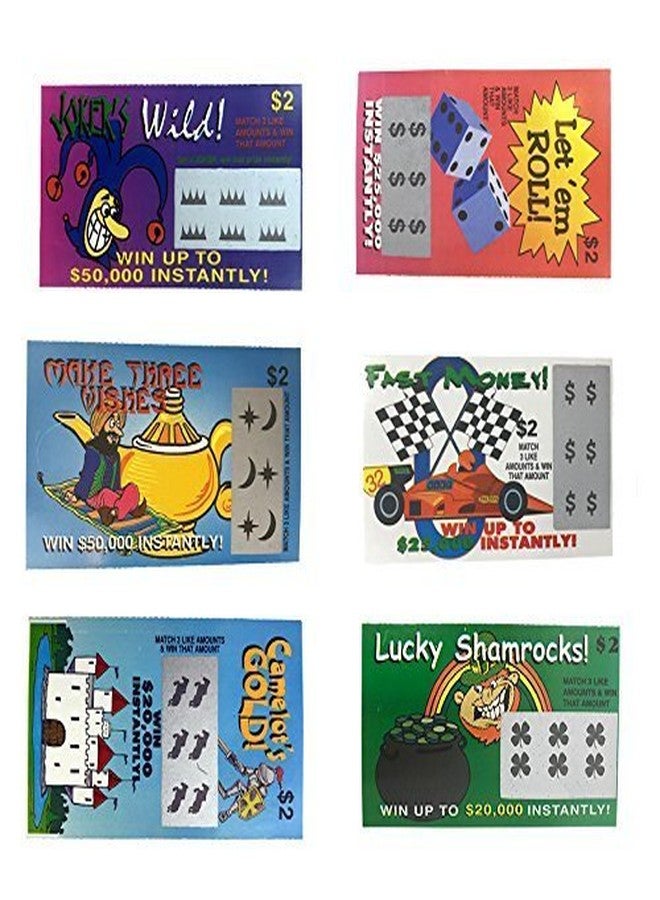 TheGag Fake Lottery Tickets 30 Pack-Big Winners that Look Like Real Scratch Off Tickets Phoney Gag Gift - Image 1