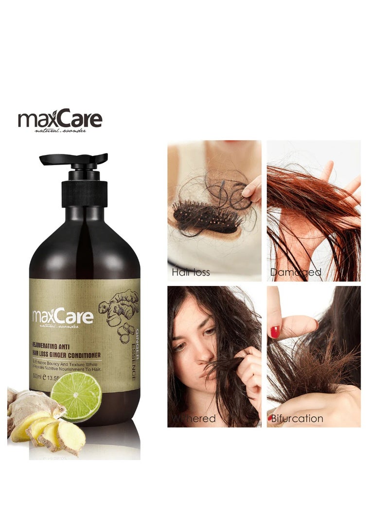 ماكس كير بلسم الزنجبيل المضاد لتساقط الشعر مع تركيبة محفزة لفروة الرأس – ماكس كير 500 مل - Image 4