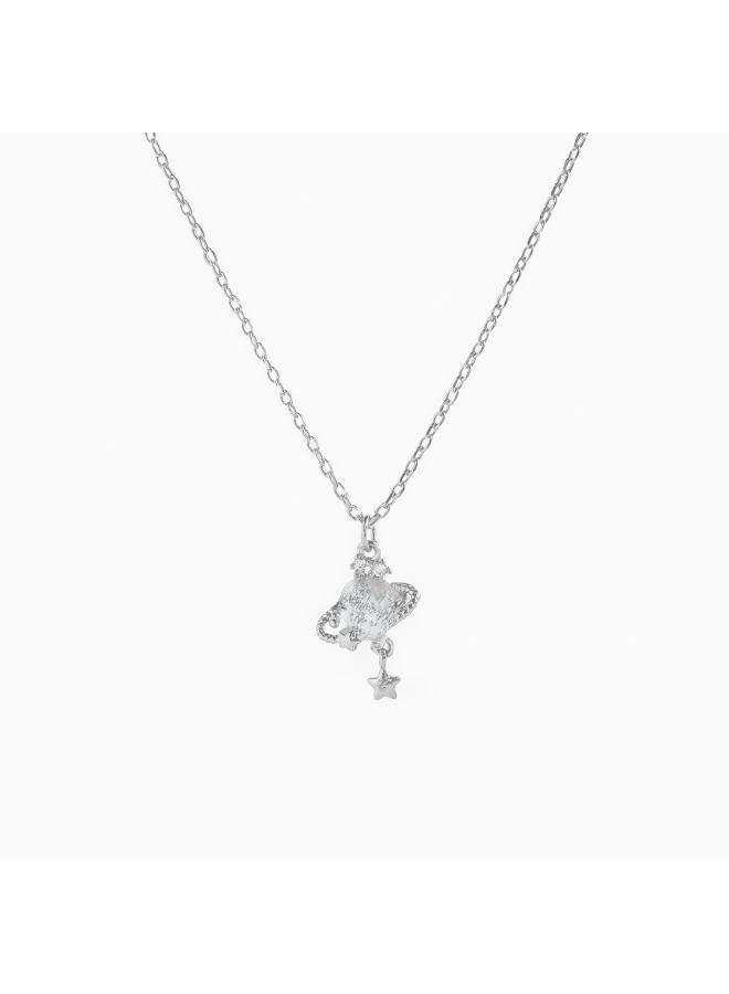 Fashion Creative Design Sense Planet Saturn Ring Necklace Planetary Pendant Clavicle Chain Necklace Cross Border Wind Jewelry Women 