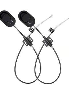 2Pcs Sofa Recliner Pull Cables Replacement，Recliner Chair Couch Release Lever Handle，Compatible with Ashley and Most Brands(D ring)