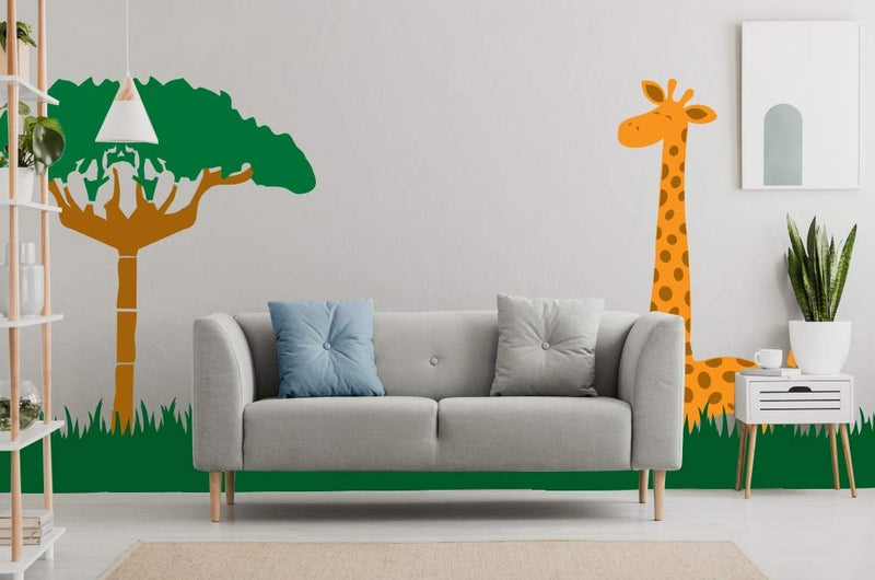 Berger Paints Berger Easy Clean Spotted Plastic Giraffe Stencil 16.53 x 11.69 inches (Multi, Pack of 1) - Image 1