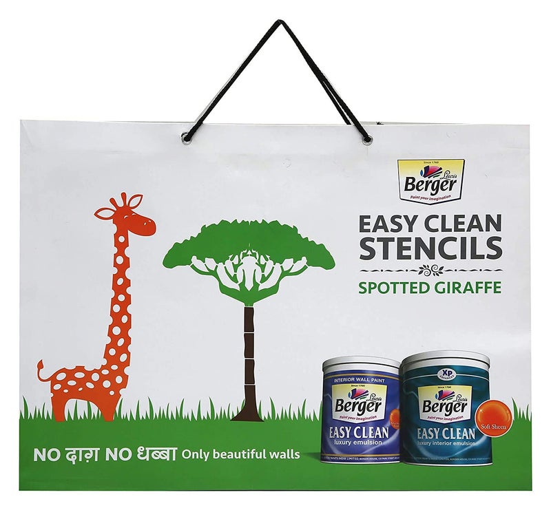 Berger Paints Berger Easy Clean Spotted Plastic Giraffe Stencil 16.53 x 11.69 inches (Multi, Pack of 1) - Image 4